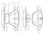 Комплект тормозных колодок, дисковый тормоз BOSCH 0986TB2413 (фото 1)