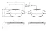 Комплект тормозных колодок, дисковый тормоз BOSCH 0986TB2414 (фото 1)