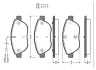 Комплект тормозных колодок, дисковый тормоз BOSCH 0986TB2415 (фото 1)