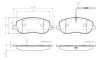 Комплект тормозных колодок, дисковый тормоз BOSCH 0986TB2418 (фото 1)