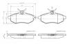 Комплект тормозных колодок, дисковый тормоз BOSCH 0986TB2420 (фото 1)