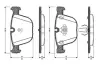 Комплект тормозных колодок, дисковый тормоз BOSCH 0986TB2422 (фото 1)