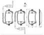 Комплект тормозных колодок, дисковый тормоз BOSCH 0986TB2425 (фото 1)