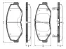 Комплект тормозных колодок, дисковый тормоз BOSCH 0986TB2427 (фото 1)