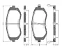 Комплект тормозных колодок, дисковый тормоз BOSCH 0986TB2428 (фото 1)