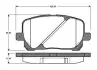 Комплект тормозных колодок, дисковый тормоз BOSCH 0986TB2430 (фото 1)