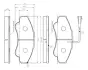 Комплект тормозных колодок, дисковый тормоз BOSCH 0986TB2431 (фото 1)