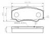 Комплект тормозных колодок, дисковый тормоз BOSCH 0986TB2433 (фото 1)