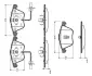 Комплект тормозных колодок, дисковый тормоз BOSCH 0986TB2436 (фото 1)