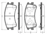 Комплект тормозных колодок, дисковый тормоз BOSCH 0986TB2437 (фото 1)
