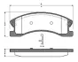 Комплект тормозных колодок, дисковый тормоз BOSCH 0986TB2439 (фото 1)