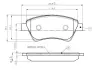 Комплект тормозных колодок, дисковый тормоз BOSCH 0986TB2440 (фото 1)
