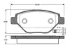 Комплект тормозных колодок, дисковый тормоз BOSCH 0986TB2442 (фото 1)