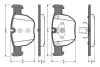 Комплект тормозных колодок, дисковый тормоз BOSCH 0986TB2444 (фото 1)