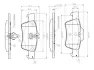 Комплект тормозных колодок, дисковый тормоз BOSCH 0986TB2451 (фото 1)