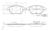 Комплект тормозных колодок, дисковый тормоз BOSCH 0986TB2457 (фото 1)