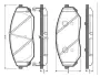 Комплект тормозных колодок, дисковый тормоз BOSCH 0986TB2461 (фото 1)