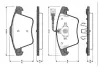 Комплект тормозных колодок, дисковый тормоз BOSCH 0986TB2462 (фото 1)