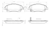 Комплект тормозных колодок, дисковый тормоз BOSCH 0986TB2463 (фото 1)