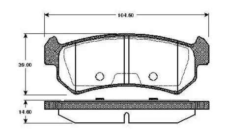 Комплект тормозных колодок, дисковый тормоз BOSCH 0986TB2465