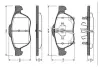 Комплект тормозных колодок, дисковый тормоз BOSCH 0986TB2467 (фото 1)