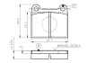 Комплект тормозных колодок, дисковый тормоз BOSCH 0986TB2470 (фото 1)