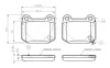 Комплект тормозных колодок, дисковый тормоз BOSCH 0986TB2476 (фото 1)