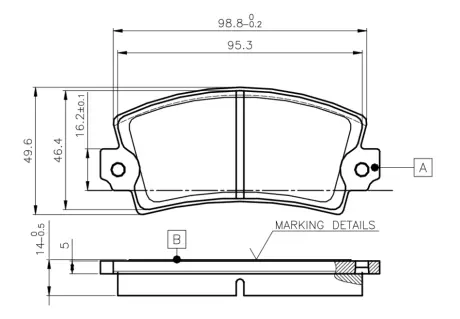Комплект тормозных колодок, дисковый тормоз BOSCH 0986TB2477