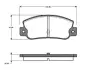 Комплект тормозных колодок, дисковый тормоз BOSCH 0986TB2481 (фото 1)