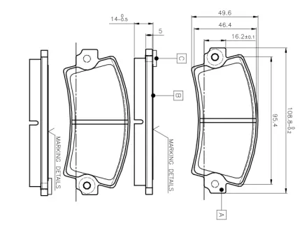 Комплект тормозных колодок, дисковый тормоз BOSCH 0986TB2485
