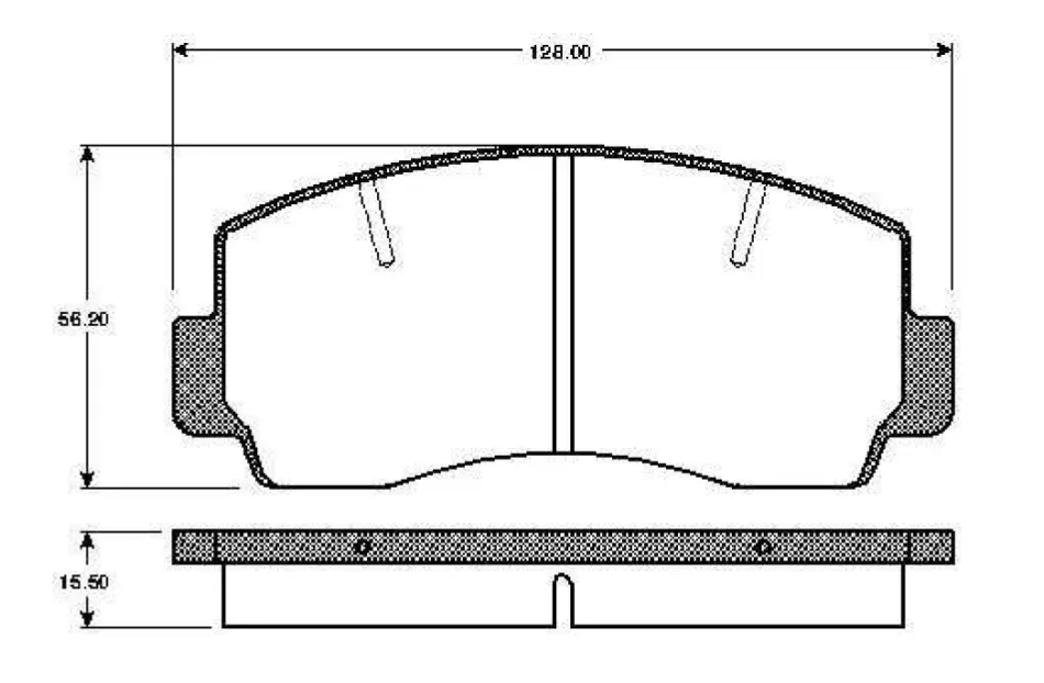 Комплект тормозных колодок, дисковый тормоз BOSCH 0986TB2494 (фото 1)