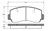 Комплект тормозных колодок, дисковый тормоз BOSCH 0986TB2494 (фото 1)