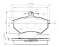 Комплект тормозных колодок, дисковый тормоз BOSCH 0986TB2506 (фото 1)