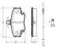 Комплект тормозных колодок, дисковый тормоз BOSCH 0986TB2513 (фото 1)