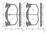 Комплект тормозных колодок, дисковый тормоз BOSCH 0986TB2518 (фото 1)