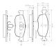 Комплект тормозных колодок, дисковый тормоз BOSCH 0986TB2541 (фото 1)