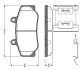 Комплект тормозных колодок, дисковый тормоз BOSCH 0986TB2542 (фото 1)