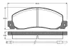 Комплект тормозных колодок, дисковый тормоз BOSCH 0986TB2554 (фото 1)
