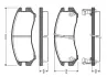 Комплект тормозных колодок, дисковый тормоз BOSCH 0986TB2566 (фото 1)