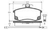 Комплект тормозных колодок, дисковый тормоз BOSCH 0986TB2567 (фото 1)