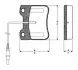 Комплект тормозных колодок, дисковый тормоз BOSCH 0986TB2582 (фото 1)