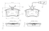 Комплект тормозных колодок, дисковый тормоз BOSCH 0986TB2592 (фото 1)