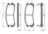 Комплект тормозных колодок, дисковый тормоз BOSCH 0986TB2615 (фото 1)