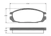 Комплект тормозных колодок, дисковый тормоз BOSCH 0986TB2616 (фото 1)