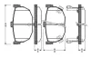 Комплект тормозных колодок, дисковый тормоз BOSCH 0986TB2619 (фото 1)