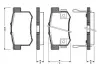 Комплект тормозных колодок, дисковый тормоз BOSCH 0986TB2637 (фото 1)