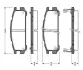 Комплект тормозных колодок, дисковый тормоз BOSCH 0986TB2645 (фото 1)