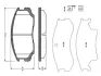Комплект тормозных колодок, дисковый тормоз BOSCH 0986TB2651 (фото 1)