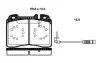 Комплект тормозных колодок, дисковый тормоз BOSCH 0986TB2663 (фото 1)