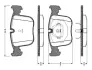 Комплект тормозных колодок, дисковый тормоз BOSCH 0986TB2664 (фото 1)